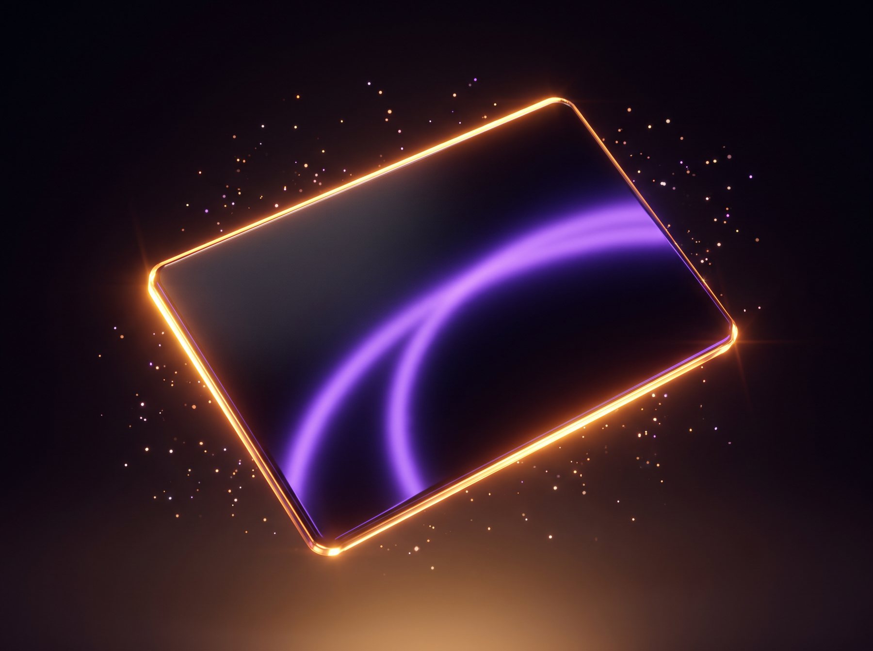 Unbranded payment card, placed on a dark surface